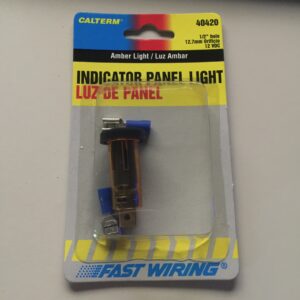 Calterm Indicator Panel Light 40420 Amber 12V DC